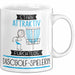 Discgolf-Spielerin Tasse Geschenk Becher Stark Attraktiv Furchtlos Discgolf-Spielerin Lustige Geschenkidee Weiß Trendation