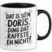 Doris Tasse Geschenk Dat Is So'n Doris Ding Dat Raffste Eh Nicht Geschenkidee Becher mit Name Schwarz Trendation