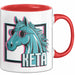 Pferde Tierliebhaber Tasse Geschenk Lustige Geschenkidee Spruch Keta Ketamin Pferd Rot Trendation