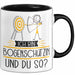 Bogenschützin Tasse Geschenk Ich Bin Bogenschützin Und Du So Geschenkidee Lustiger Spruch Becher Schwarz Trendation