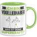 Vogelliebhaber Tasse Geschenk für Vogelliebhaber Geburtstag Lustiger Spruch Kaffee-Becher Was Ist Deine Superkraft Grün Trendation