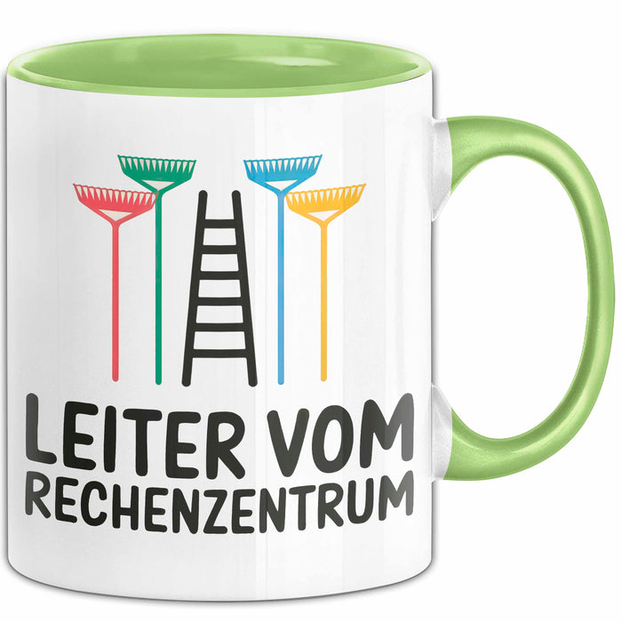 Garten Pflanzen Gärtner Tasse Geschenk Lustige Geschenkidee Spruch Leiter Vom Rechenzentrum Grün Trendation