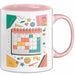 Planer Süchtiger Tasse Geschenk Lustige Geschenkidee Spruch Für Organisations Fans Rosa Trendation