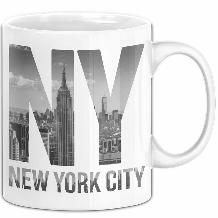 New York City USA Tasse Geschenk Lustige Geschenkidee Spruch Weiß Trendation