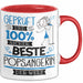 Beste Popsängerin Der Welt Tasse Geschenk für Eine Popsängerin Geprüft Und Sicher Geschenkidee Geburtstag Weihnachten Rot Trendation