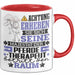 Pferdetherapeut Geschenk Tasse Lustiger Spruch Erheben Sie Sich Der Pferdetherapeut Betritt den Raum Rot Trendation