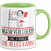 Musikverlegerin Geschenk Tasse Becher Die Frau Die Allen Kann Geschenkidee für eine Musikverlegerin Lustig Grün Trendation