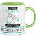 Rhythmische Gymnastin Tasse Geschenk Becher Stark Attraktiv Furchtlos Rhythmische Gymnastin Lustige Geschenkidee Grün Trendation