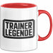 Fußballtrainer Fußballteam Tasse Geschenk Lustige Geschenkidee Spruch Trainer Legende Rot Trendation