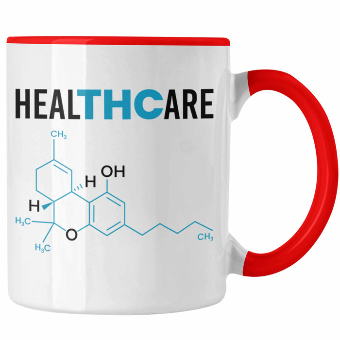 THC Tasse "THC - Healthcare" Cannabis-Liebhaber