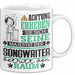 Songwriter Geschenk Tasse Lustiger Spruch Erheben Sie Sich Der Songwriter Betritt den Raum Weiß Trendation