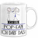 Geschenk für Pop-Fan Tasse Lustige Geschenkidee Geburtstag Ich Bin Pop-Fan Ich Darf Das Weiß Trendation