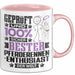 Pferderennen-Enthusiast Geschenk Lustiger Spruch für Pferderennen-Enthusiast Geschenkidee Bester Pferderennen-Enthusiast Der Welt Rosa Trendation