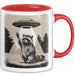 Waschbär Tierliebhaber UFO Alien Tasse Geschenk Lustige Geschenkidee Spruch Rot Trendation