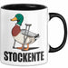 Stockente Tasse Geschenk Lustige Geschenkidee Spruch Stockente Schwarz Trendation