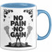 Bodybuilder Tasse Geschenk Lustige Geschenkidee Spruch Für Muskel Aufbau Fans Blau Trendation