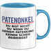 Patenonkel Tasse Geschenk Du Bist Nicht Du Geschenkidee Patenkind Taufe Blau Trendation