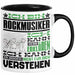 Rockmusiker Geschenk Tasse Geschenkidee für Rockmusiker Geburtstag Lustig Ich Bin Rockmusiker Ich Kann Es Dir Erklären Aber Nicht Für Dich Verstehen Schwarz Trendation