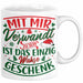 Weihnachten Tasse Geschenk Mit Mir Verwandt Zu Sein Ist Das Einzig Wahre Geschenk Familie Bruder Schwester Geschwister Humor Weiß Trendation