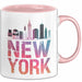 New York City USA Tasse Geschenk Lustige Geschenkidee Spruch Rosa Trendation