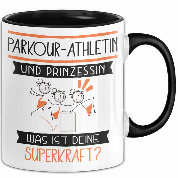 Parkour-Athletin Und Prinzessin Tasse Geschenk Für Eine Parkour-Athletin Geburtstag Was Ist Deine Superkraft Trendation