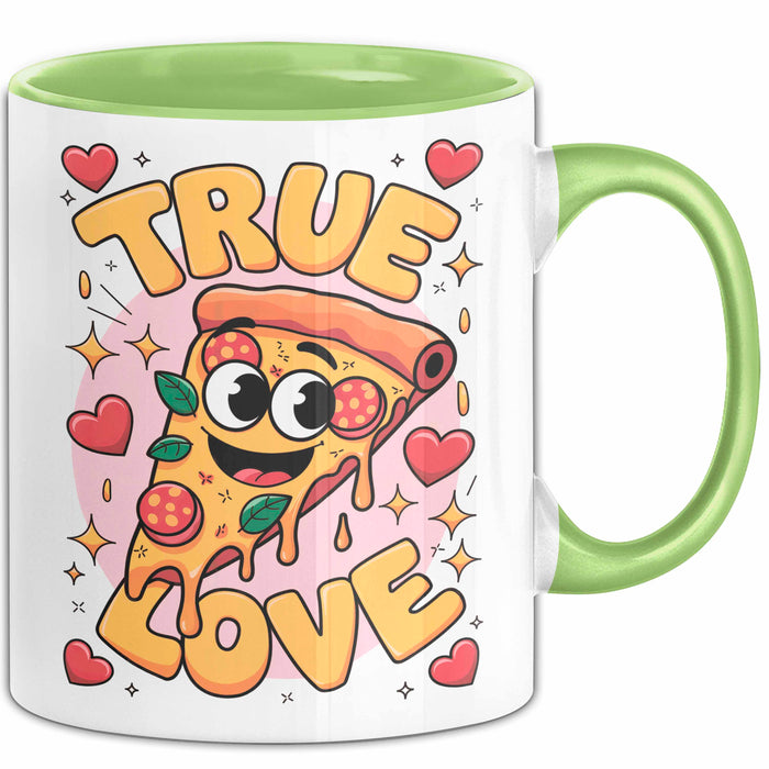 Pizza Liebhaber Tasse Geschenk Lustige Geschenkidee Spruch Für Käse Liebhaber Grün Trendation