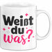 Big Sister Ältere Geschwister Schwestern Tasse Becher Geschenk Lustige Geschenkidee Spruch Weißt Du Was Weiß Trendation