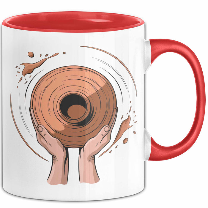 Töpfer Künstler Tasse Geschenk Lustige Geschenkidee Spruch Für Ton Kreative Rot Trendation