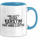 Kerstin Tasse Und Gott Schuf Kerstin Und Dachte Sich: Das Wird Lustig Blau Trendation