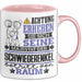 Schwiegerenkel Geschenk Tasse Lustiger Spruch Erheben Sie Sich Der Schwiegerenkel Betritt den Raum Rosa Trendation