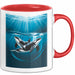 Wal Tier Tasse Geschenk Lustige Geschenkidee Spruch Rot Trendation