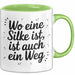 Silke Tasse Geschenk Wo Eine Silke Ist Ist Auch Ein Weg Geschenkidee Becher mit Name Grün Trendation