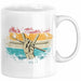 Schlagzeug-Spieler Geschenk Drummer Tasse Geschenkidee Spruch Bunte Farben Retro Schlagzeuger Weiß Trendation