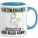 Katzenliebhaber Tasse Geschenk für Katzenliebhaber Der Mann Der Alles Kann Geschenkidee zum Geburtstag Blau Trendation