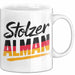 Deutschland Deutscher Bürger Tasse Geschenk Lustige Geschenkidee Spruch Stolzer Alman Weiß Trendation