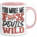 Fuchs Tasse Geschenk Fox Devils Wild Spruch Lustige Geschenkidee Rosa Trendation