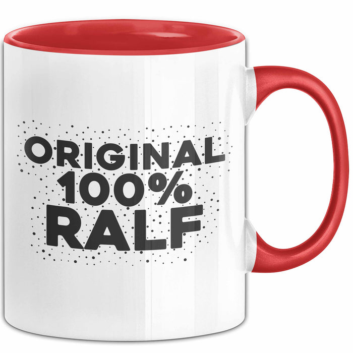 Ralf Tasse Original 100% Ralf Geschenk Rot Trendation