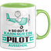 Pilot Geschenk Tasse So Gut Kann Nur Ein Pilot Aussehen Geschenkidee Kaffee-Becher Grün Trendation