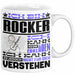 Rocker Geschenk Kaffee-Tasse Geschenkidee für Rocker Ich Bin Rocker Ich Kann Es Dir Erklären Jedoch Nicht Für Dich Verstehen Spruch Lustig Weiß Trendation