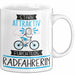 Radfahrerin Tasse Geschenk Becher Stark Attraktiv Furchtlos Radfahrerin Lustige Geschenkidee Weiß Trendation