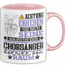Chorsänger Geschenk Tasse Lustiger Spruch Erheben Sie Sich Der Chorsänger Betritt den Raum Rosa Trendation