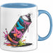 Graffiti Künstler Tasse Geschenkidee für Streetart Fan Blau Trendation