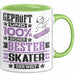 Skater Geschenk Lustiger Spruch für Skater Geschenkidee Bester Skater Der Welt Grün Trendation