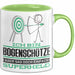 Bogenschütze Geschenk Tasse Ich Bin Bogenschütze Aber Sag Doch Einfach Superheld Lustige Geschenkdiee für Bogenschütze Kaffee-Becher Grün Trendation