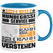 Hundegassi-Service Geschenk Kaffee-Tasse Geschenkidee für Hundegassi-Service Ich Bin Hundegassi-Service Ich Kann Es Dir Erklären Jedoch Nicht Für Dich Verstehen Spruch Lustig Blau Trendation