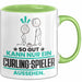 Curling-Spieler Geschenk Tasse So Gut Kann Nur Ein Curling-Spieler Aussehen Geschenkidee Kaffee-Becher Grün Trendation