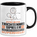 Tischtennisspieler Geschenk Tasse Ich Bin Tischtennisspieler Aber Sag Doch Einfach Superheld Lustige Geschenkdiee für Tischtennisspieler Kaffee-Becher Schwarz Trendation