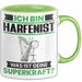 Harfenist Tasse Geschenk für Harfenist Geburtstag Lustiger Spruch Kaffee-Becher Was Ist Deine Superkraft Grün Trendation