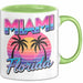 Miami Florida USA Tasse Geschenk Lustige Geschenkidee Spruch Grün Trendation