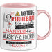 Musikverlegerin Tasse Geschenk Lustiger Spruch Bitte Erheben Sie Sich Seine Majestät Die Musikverlegerin Betritt Den Raum Rosa Trendation